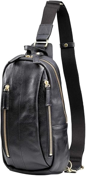 Amazon | [豊岡鞄] ボディバッグ 皮革ワンショルダー メンズ ブラウン